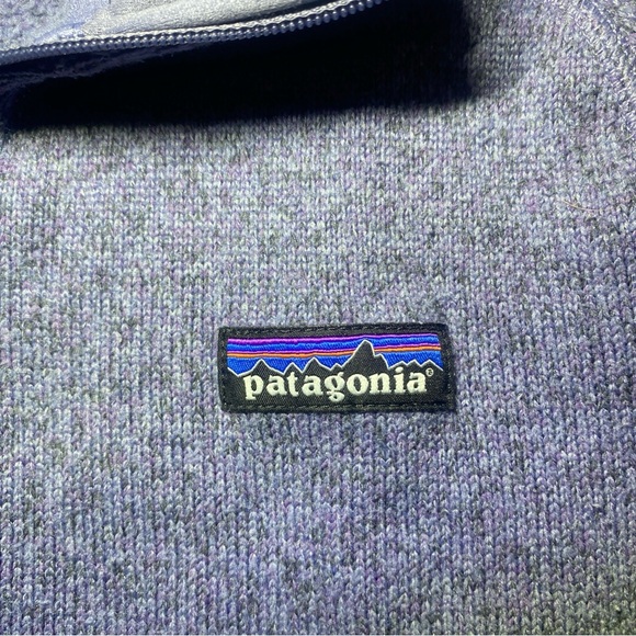 Patagonia Heather Purple Better Sweater 1/4 Zip Fleece Women’s Size Medium - Picture 3 of 7